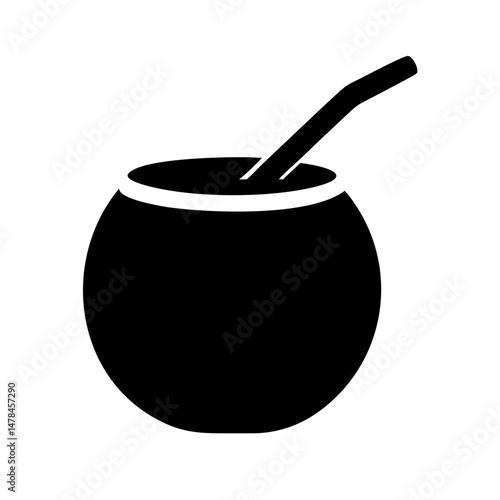 Mate silhouette on transparent background for web and graphic design