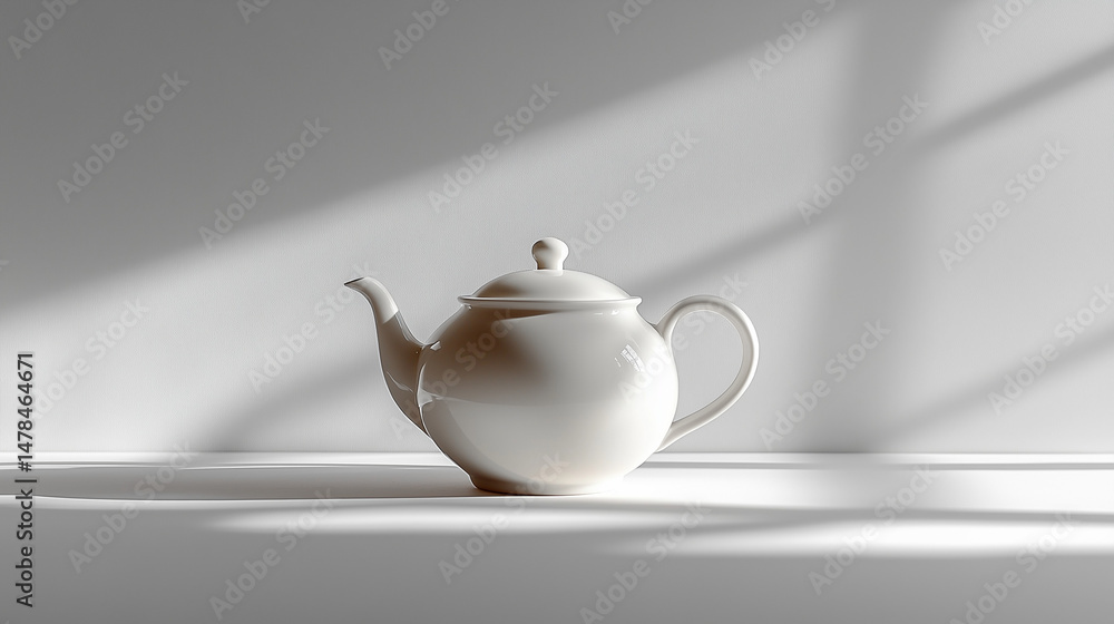 Teapot bathed in morning light Teapot bathed in morning light