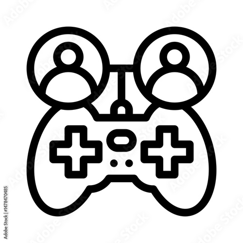 multiplayer line icon