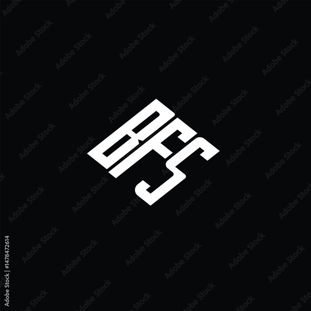 BFS letter logo design on black background. BFS letter logo design on black background.