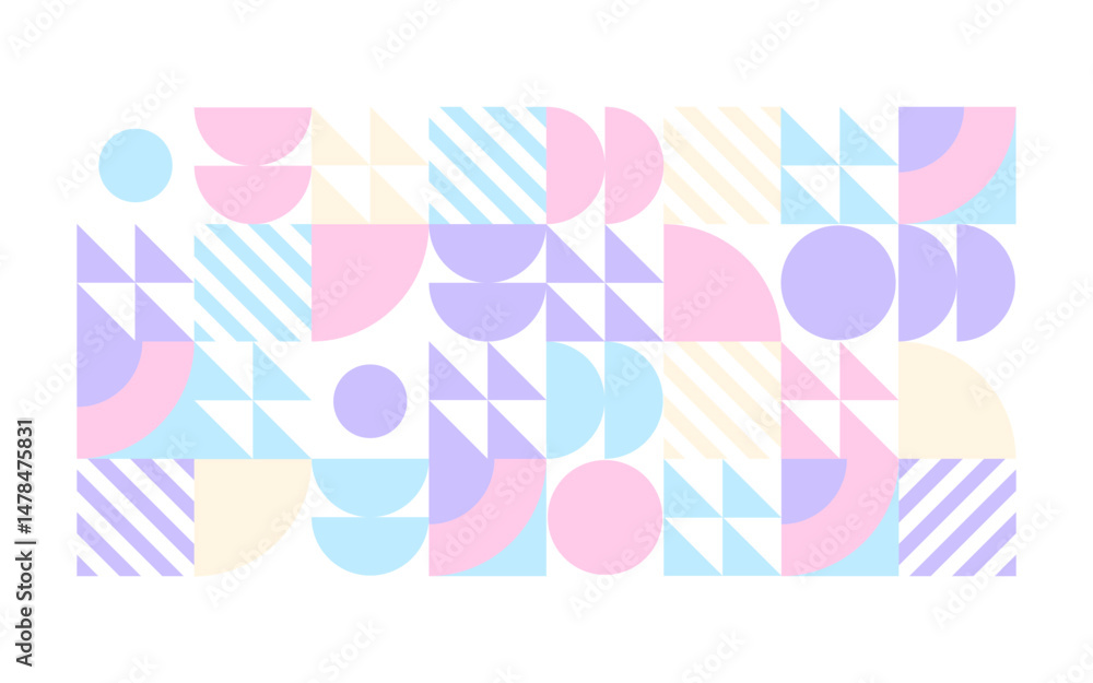 Abstract geometric background graphic. Simple soft color geometric shapes composition on white background, for use in presentations, flayers, business cards, posters, banners. Abstract geometric background graphic. Simple soft color geometric shapes composition on white background, for use in presentations, flayers, business cards, posters, banners.