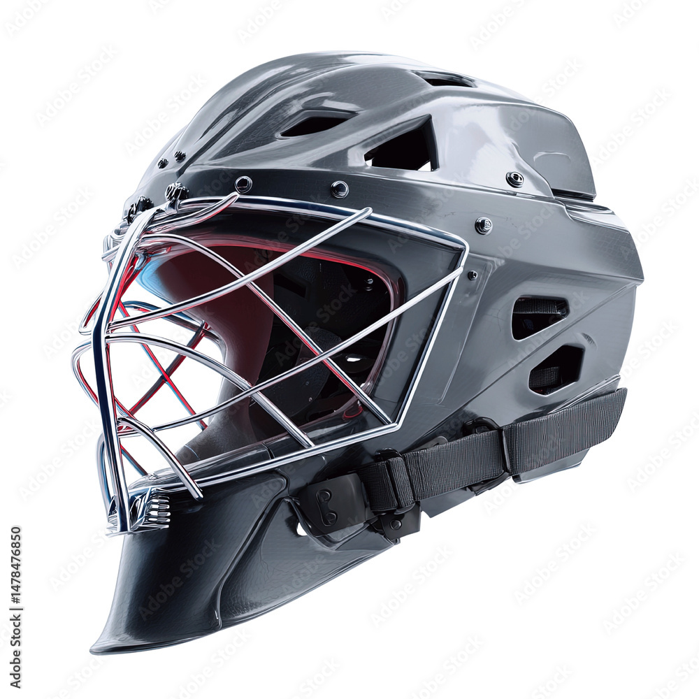 Fototapeta premium Modern Hockey Goalie Mask Protective Headgear for