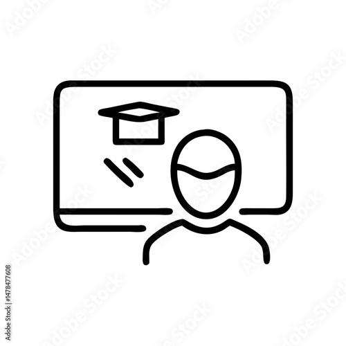 Online learning on transparent background for web and graphic design