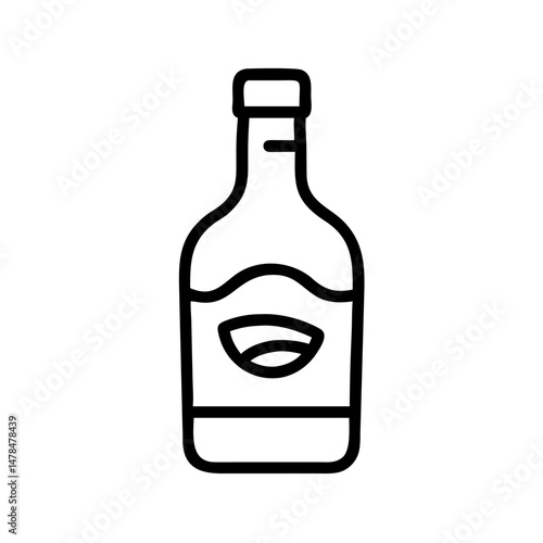 Whisky on transparent background for web and graphic design