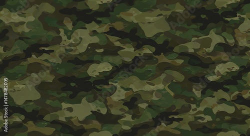 Forest's Embrace: Digital Camouflage