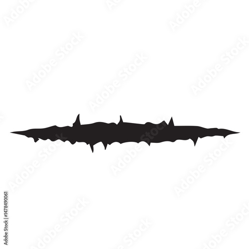 scratch scar line hand drawing element