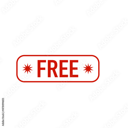 Free offer label