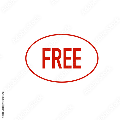 Free offer label