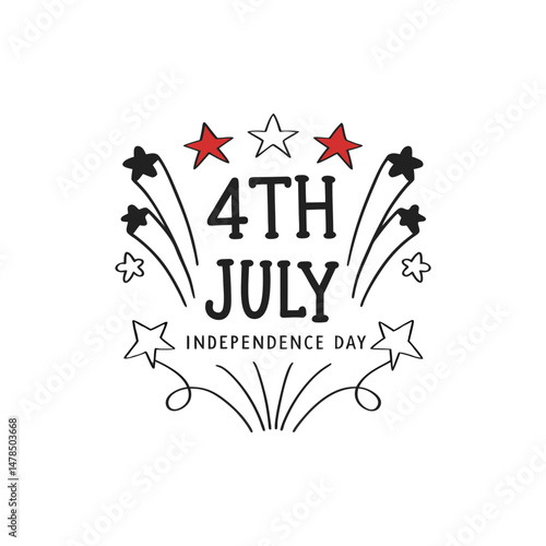 United States Independence Day Background. Fourth of July.
