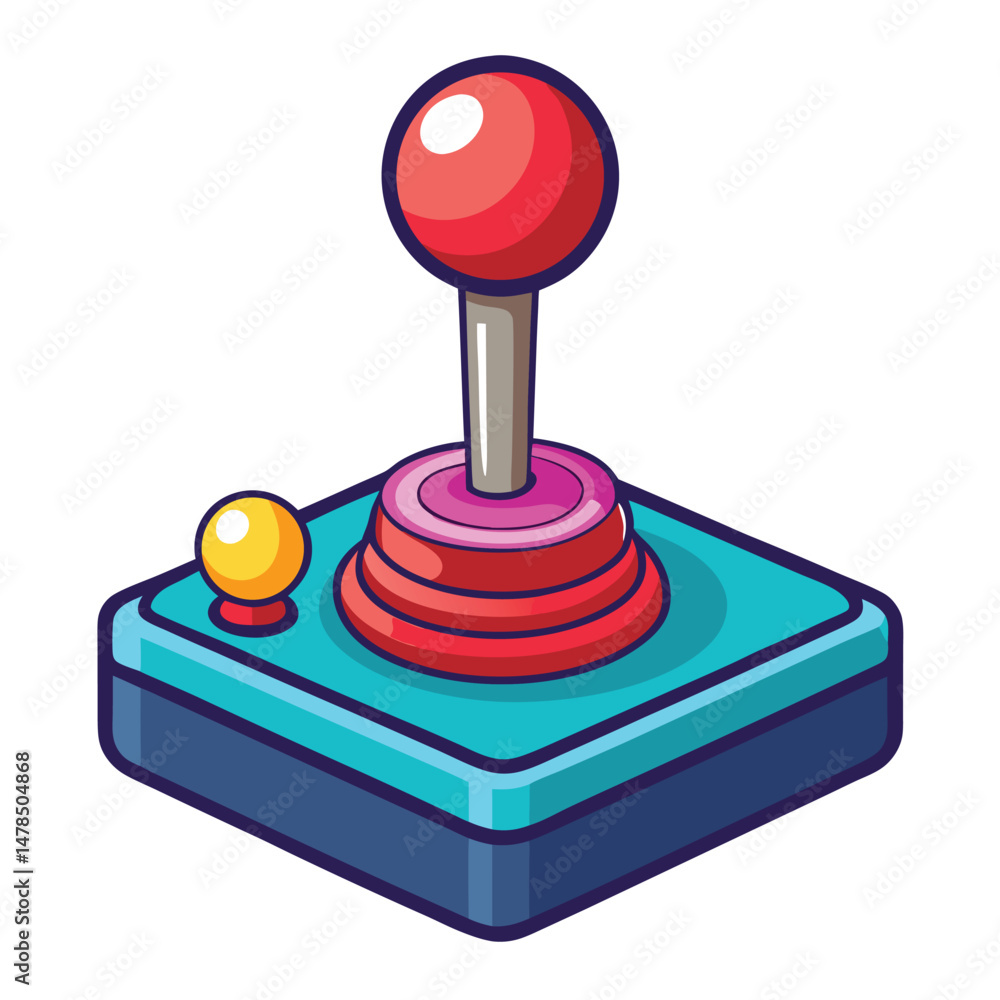 Joystick gaming instrument isolated on white background Joystick gaming instrument isolated on white background