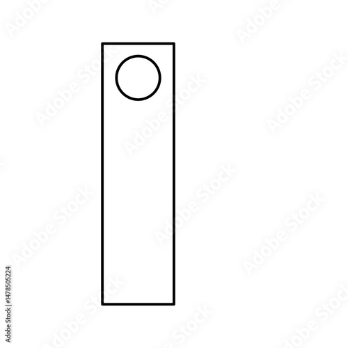 Door hanger label