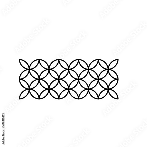 Kawung Picis Batik Art Pattern