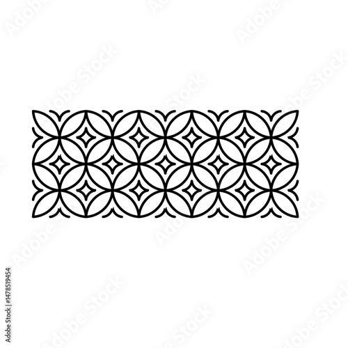 Kawung Picis Batik Art Pattern