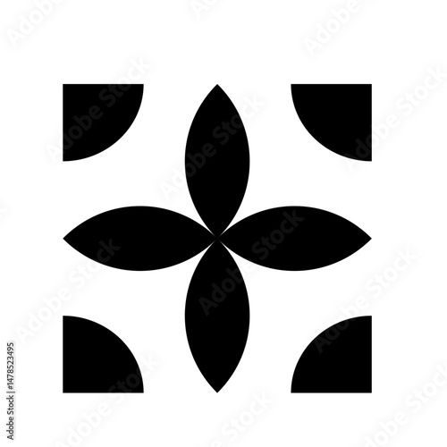 Kawung Picis Batik Art Pattern