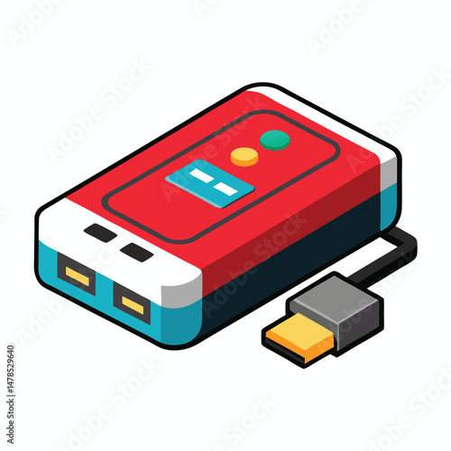 USB hub gaming instrument instrument isolated on white background