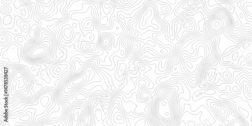 The vector topo map creative discovery White wave spiral grid stripe line map topography. vector geographic contour mounted map discovery location background.	