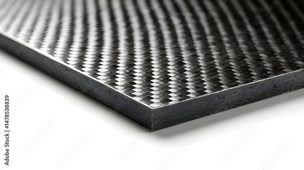 Analyze Carbon-Fiber Composite Panel Slice Featuring Advanced Structural Design and Durable Front View Details