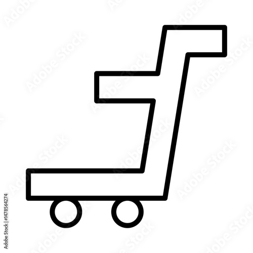 Heavy Luggage Trolley for Train Station
