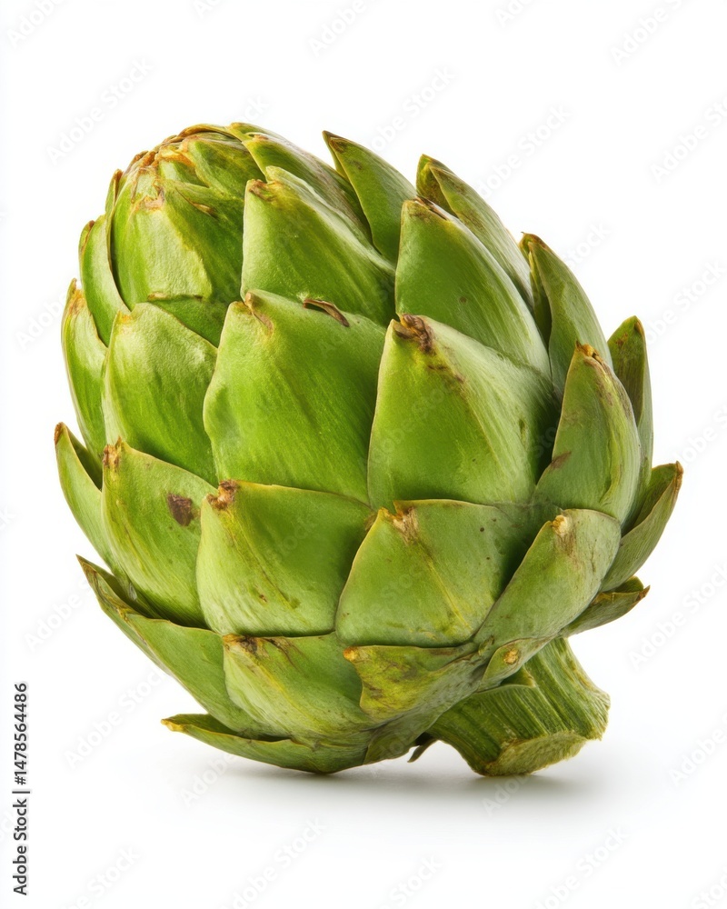 Isolated artichoke on white background studio shot highlighting the texture and form of this healthy vegetable Isolated artichoke on white background studio shot highlighting the texture and form of this healthy vegetable