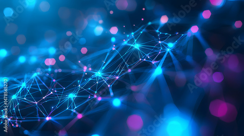 Visualizing ai neural networks in abstract forms digital realm graphic representation futuristic environment conceptual perspective