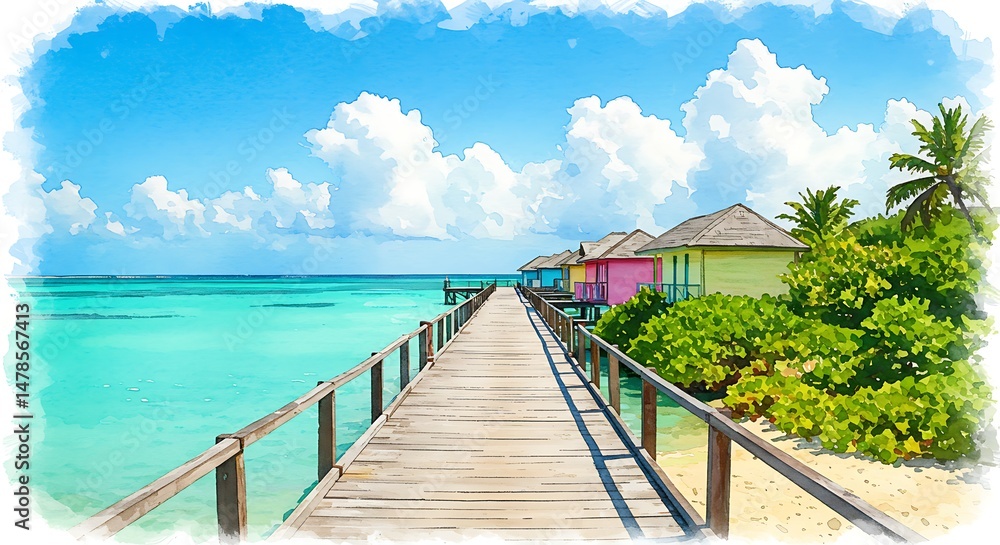 Obraz premium Coastal Hues