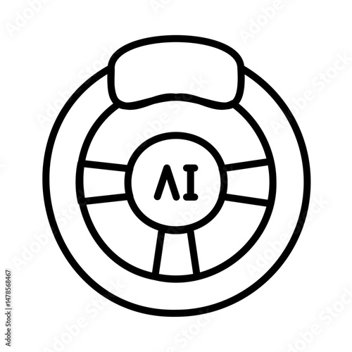 Self Driving Control Wheel with AI Center
