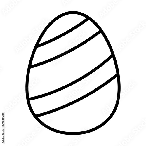 Egg with Double Diagonal Slashes