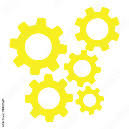 Minimal Setting Icon – Cogwheel and System Icons