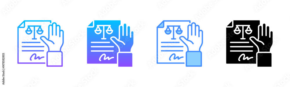 Deposition Multi Style Icon Set Deposition Multi Style Icon Set