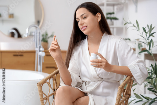 Young woman with estrogen p...