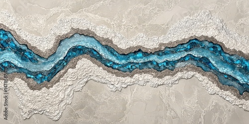 Abstract Resin River