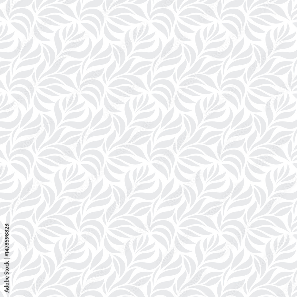 Light gray seamless nature leaf pattern background vector and gray, seamless pattern, nature pattern, leaf pattern, botanical background, organic texture, floral vector, natural wallpaper Light gray seamless nature leaf pattern background vector and gray, seamless pattern, nature pattern, leaf pattern, botanical background, organic texture, floral vector, natural wallpaper