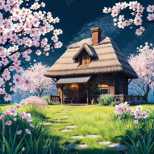 house in the village of flowers