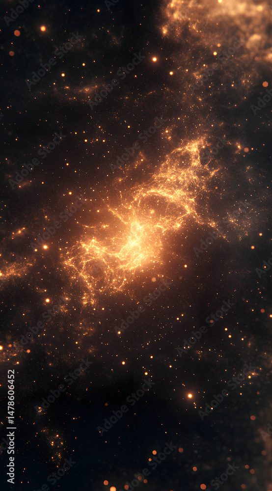 Obraz premium Technology special effects light effects particle background