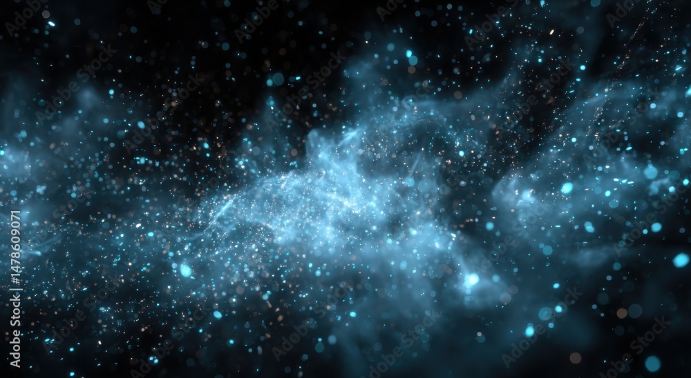 Abstract digital artwork of ethereal nebulae formations. Abstract digital artwork of ethereal nebulae formations.