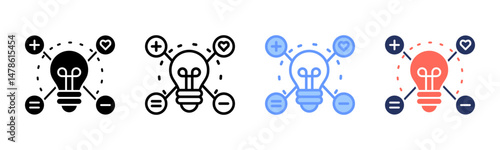 Intelligence icon sheet multiple style collection