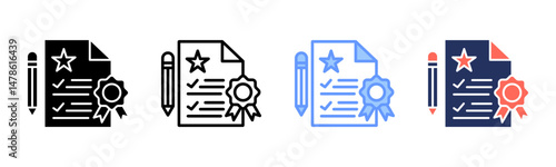 Appraisal icon sheet multiple style collection