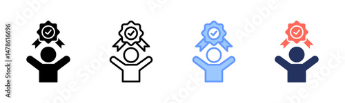 Success icon sheet multiple style collection