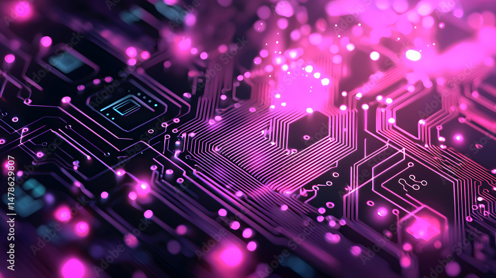 Exploring technology trends digital realm circuit board patterns futuristic environment macro view innovative design Exploring technology trends digital realm circuit board patterns futuristic environment macro view innovative design