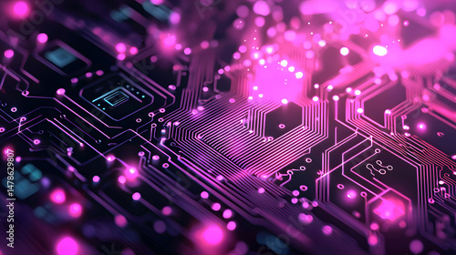 Wallpaper Mural Exploring technology trends digital realm circuit board patterns futuristic environment macro view innovative design Torontodigital.ca