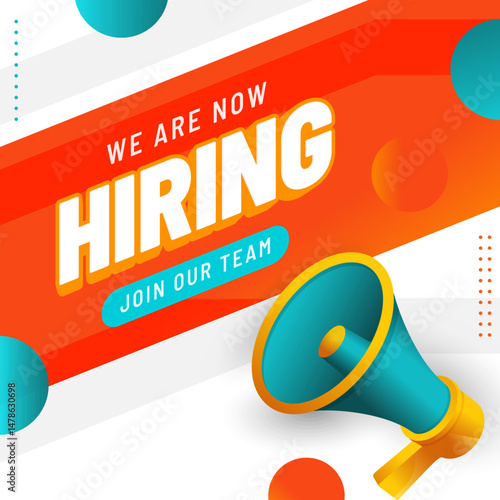 We're hiring creative concept poster. We are hiring background