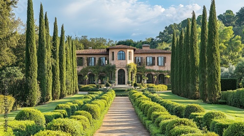 Tuscan Villa Estate: Mediterranean Luxury Home with Landscaped Gardens