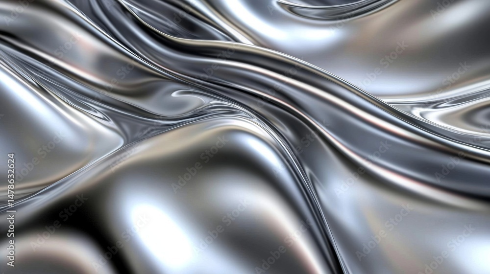 Fototapeta premium Modern Metallic Gradient Aesthetic