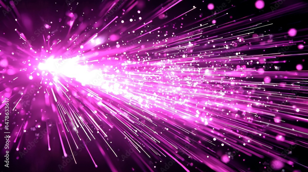 Naklejka premium A striking contrast against a solid black background amplifies the visuals.