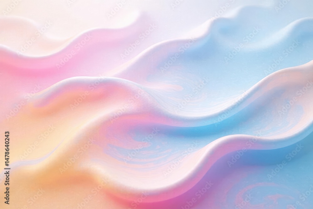 Dreamy Pastel Swirls Abstract Background of Soft, Undulating Textures in a Calming Color Palette Dreamy Pastel Swirls Abstract Background of Soft, Undulating Textures in a Calming Color Palette