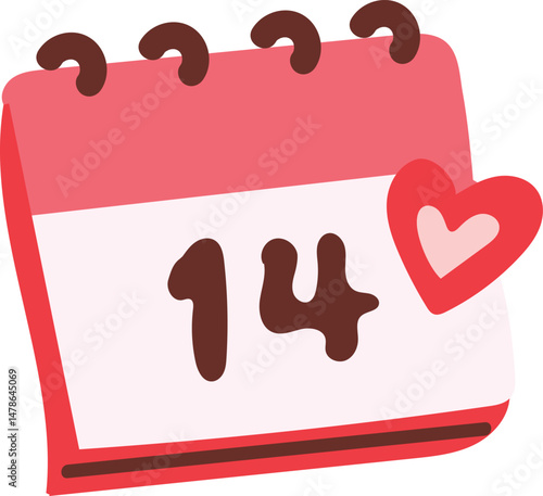 Valentine's Day Love Elements Clipart. A charming Valentine’s illustration featuring chocolates, flowers, gifts, hearts, and romantic love symbols in pink, red, and pastel tones.