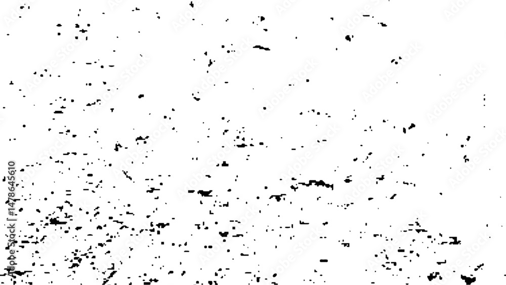 Distressed black texture. Dark grainy texture on white background. Grunge background black and white. Cracks, chips, scratches, dust texture. Distressed black texture. Dark grainy texture on white background. Grunge background black and white. Cracks, chips, scratches, dust texture.