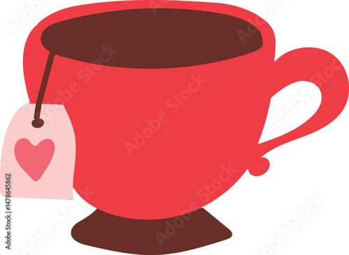 Valentine's Day Love Elements Clipart. A charming Valentine’s illustration featuring chocolates, flowers, gifts, hearts, and romantic love symbols in pink, red, and pastel tones.