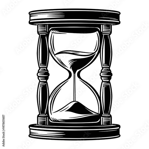 Hourglass Icon – Classic Sand Timer Vector for Time Concepts