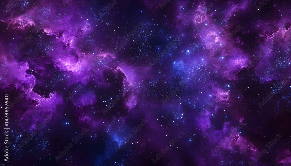 Obraz premium Deep space nebulae filled with vibrant cosmic colors.